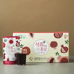 Nước Hồng Sâm Lựu Đỏ Hữu Cơ Kang Jang Hyun - Hộp 21 Gói