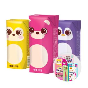 Sữa Trái Cây Lotte Pasteur GGOMIRUMI Vị Chuối-Dâu-Quả Mọng 125ml